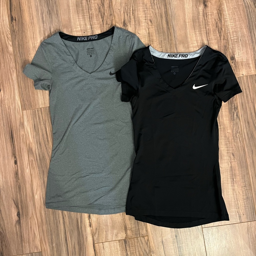 2 Nike Pro Women's Dry Fit Tops